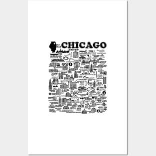 Chicago Map Posters and Art